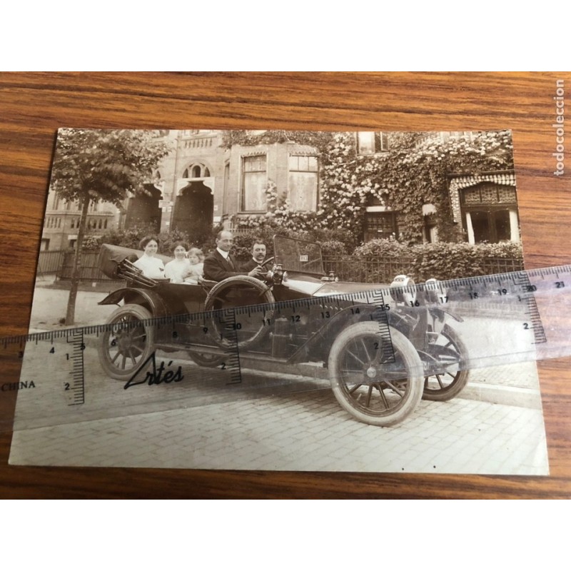 FOTOGRAFÍA ANTIGUA ORIGINAL DE AUTOMOVIL.