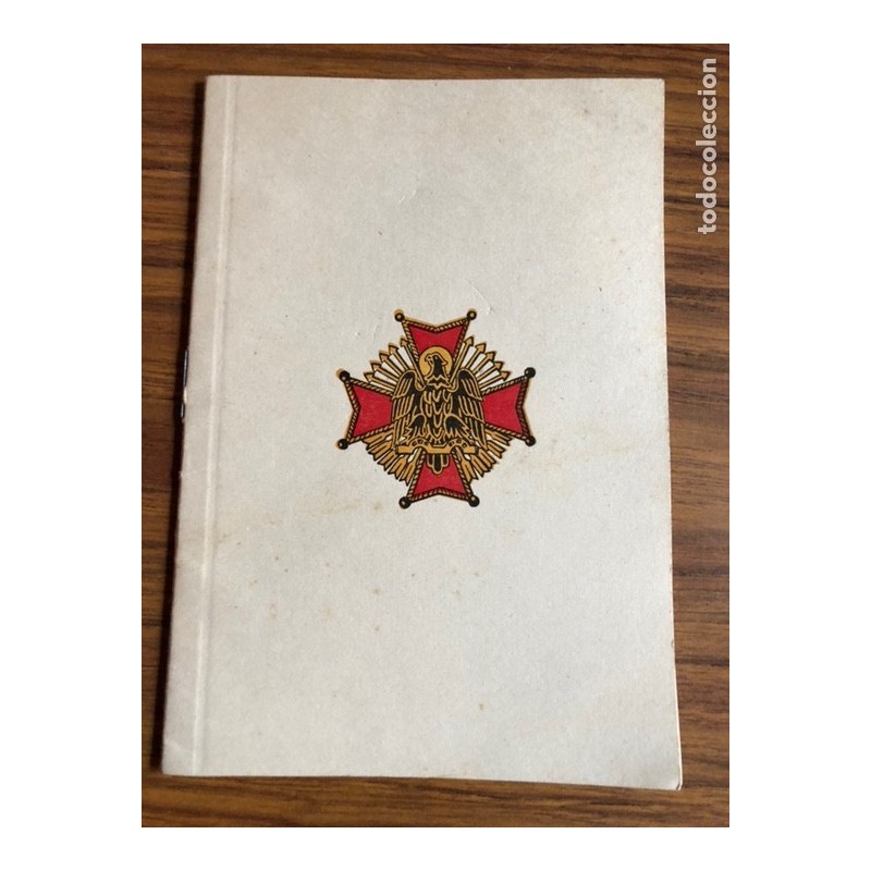 FOLLETO REGLAMENTO DE LA ORDEN DE CISNEROS. MERITO POLÍTICO. MADRID 1959. FOLLETO REGLAMENTO DE LA ORDEN DE CISNEROS. MERITO POLÍTICO. MADRID 1959.