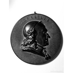 CORNEILLE-BOIS DURCI-MEDALLON EN RELIEVE SIGLO XIX.