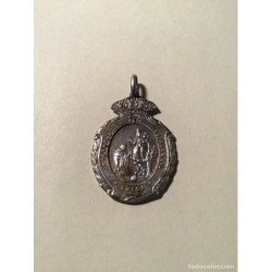 MEDALLA COFRADÍA VIRGEN DEL ROSARIO-SUECA-VALENCIA-AÑO 1900.