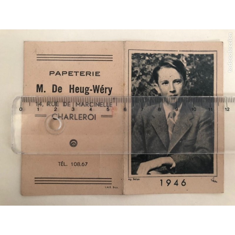 ALMANAQUE-UNICO Y MUY RARO-CHARLEROI-CINE-FRANCIA-AÑO 1946