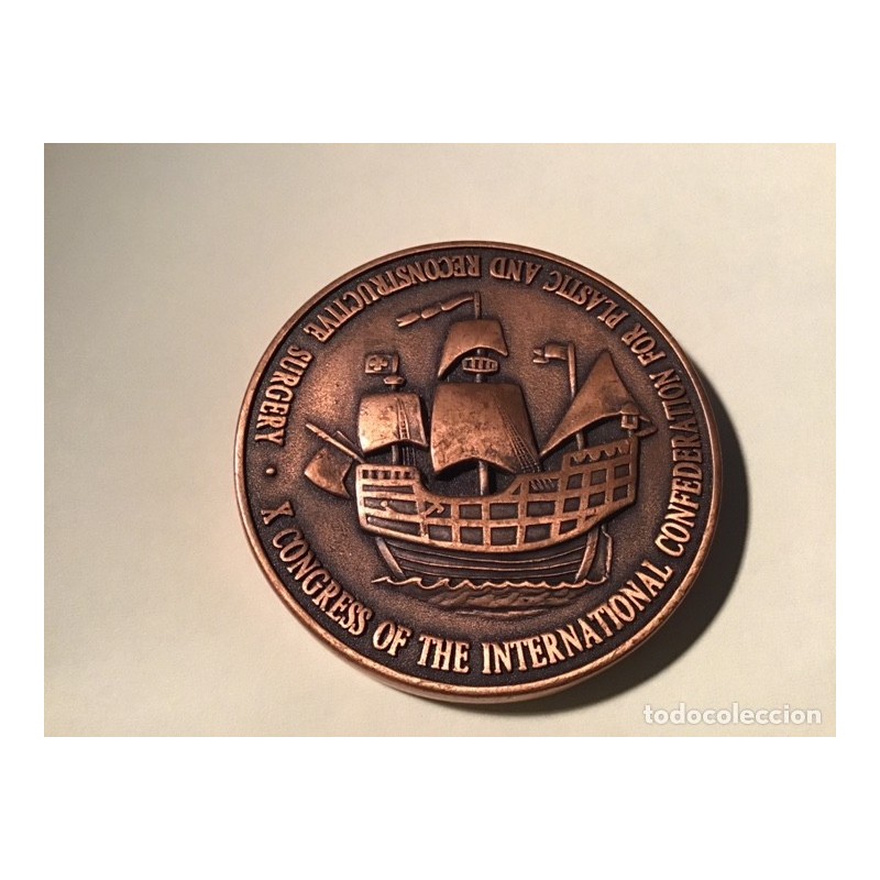 X CONGRESS OF THE INTERNATIONAL CONFEDERATION FOR PLASTIC AND RECONSTRUCTIVE SURGERY-MEDALLA-1992.
