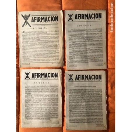 AFIRMACION-DIOS,PATRIA Y REY- 4 NUMEROS.