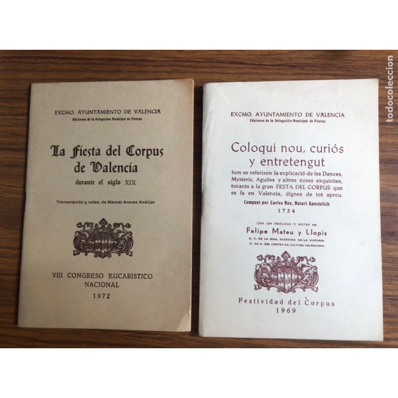 FIESTA DEL CORPUS-VALENCIA-2 AÑOS-1969 ,1972