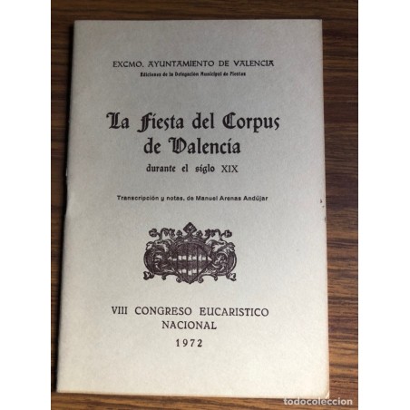 FIESTA DEL CORPUS-VALENCIA-AÑO 1972.