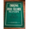CUADERNOS DE MUSICA FOLKLORICA VALENCIANA 12,13- CANCIONES Y DANZAS DEL VALLE DE ALBAIDA-AÑO 1967.