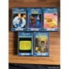 AMSTRAD-AMSOFT-5 CINTAS CASSETTE-4 JUEGOS Y PROCESADOR DE TEXTO-AÑOS 80.