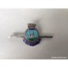 H.M.S. OCEAN-TIE PIN-PIN DE ALFILER-ALFILER DE CORBATA-SILVER-PLATA Y ESMALTADO-ROYAL NAVY.