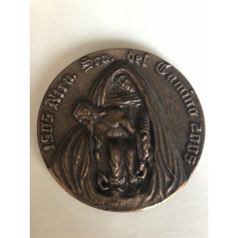 NUESTRA SRA. DEL CAMINO-SAN FROILAN OBISPO DE LEON-MEDALLA BRONCE.1505-2005.