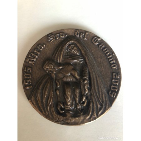 NUESTRA SRA. DEL CAMINO-SAN FROILAN OBISPO DE LEON-MEDALLA BRONCE.1505-2005.