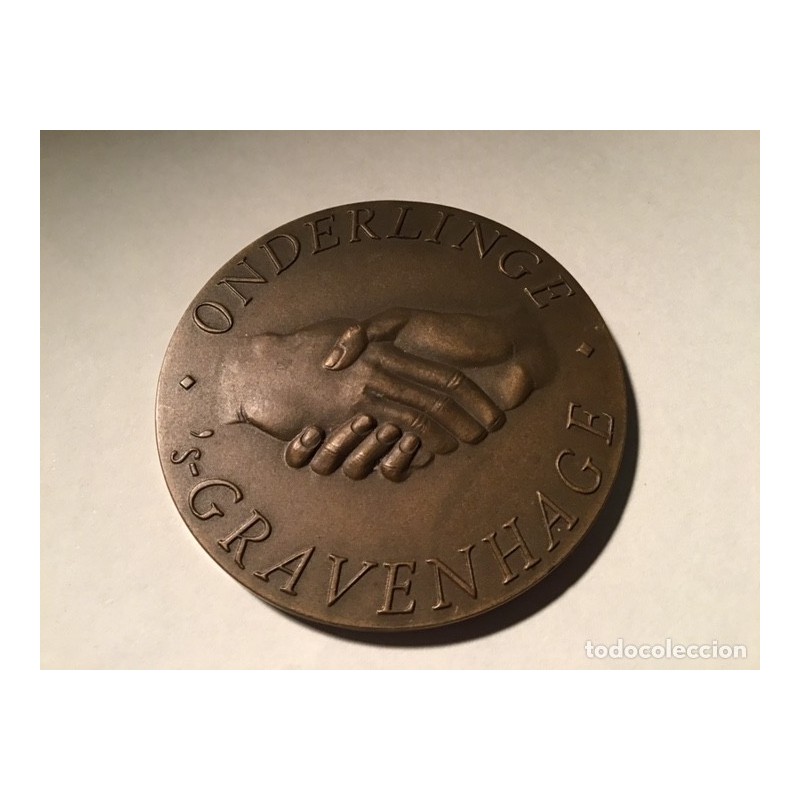 ONDERLINGE' S-GRAVENHAGE(1895-1970)-MEDAILLLE-MEDALLA-BRONCE.