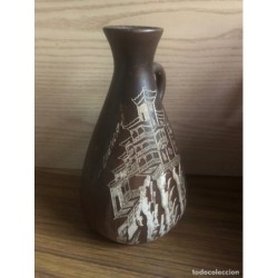 MIGUEL HERNANSANZ -GRAN ARTESANO DISCÍPULO PEDRO MERCEDES-FIRMADO-JARRA ORIGINAL.