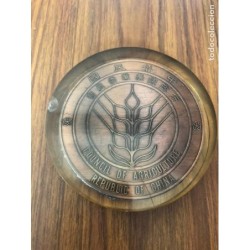 REPUBLICA CHINA-CONGRESO DE AGRICULTURA-COUNCIL OF AGRICULTURE-MEDALLA BRONCE CON METACRILATO.