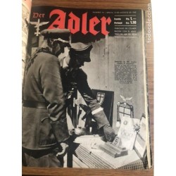 Alemania III Reich-2ª Guerra Mundial-Revista DER ADLER. 9 Numeros del 14 al 22-Año 1943.