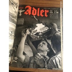 Alemania III Reich-2ª Guerra Mundial-Revista DER ADLER. 9 Numeros del 14 al 22-Año 1943.