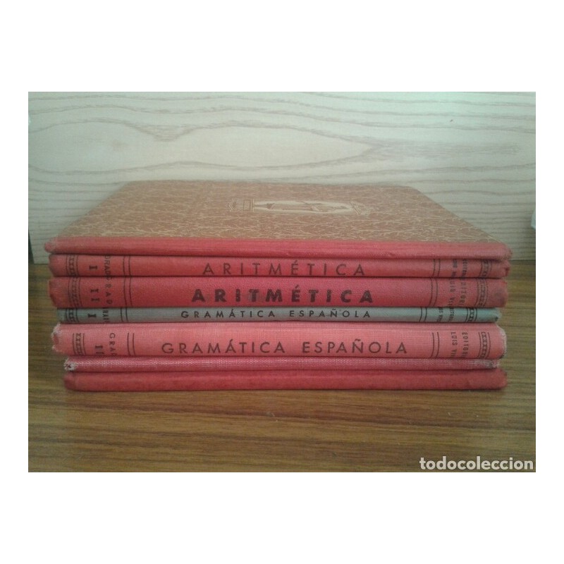 LIBROS ESCOLARES-LIBROS DE TEXTO-EDITORIAL LUIS VIVES.COLECCION 7 LIBROS.AÑO 1958.