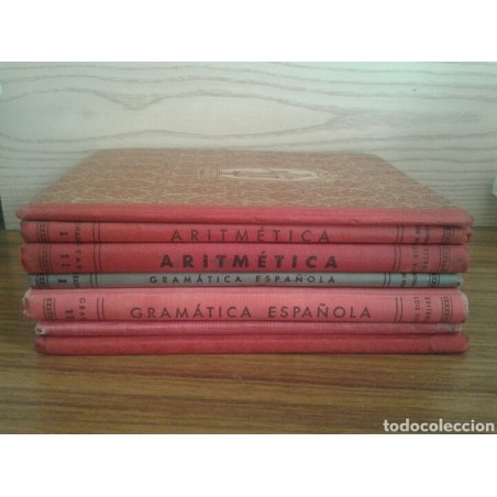 LIBROS ESCOLARES-LIBROS DE TEXTO-EDITORIAL LUIS VIVES.COLECCION 7 LIBROS.AÑO 1958.