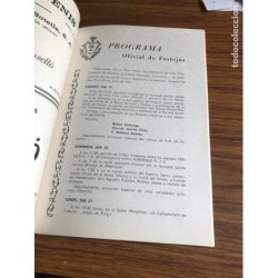 ALBERIQUE. PROGRAMA DE LA FERIA Y FIESTAS DE SAN JUAN. AÑO 1971