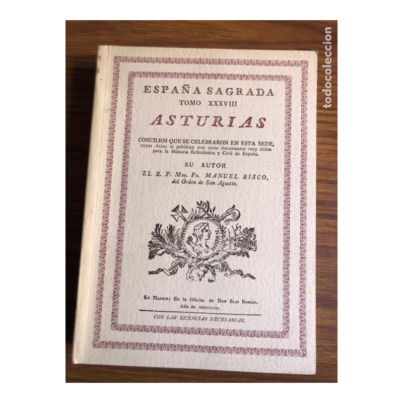 ASTURIAS-ESPAÑA SAGRADA-TOMO XXXVIII-AÑO 1986