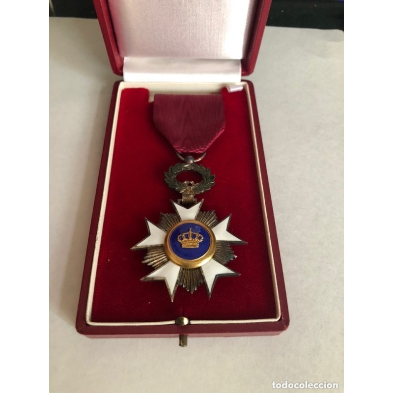 RIDDER KROONORDE-ORDEN DE LA CORONA-MEDALLA EN CAJA.