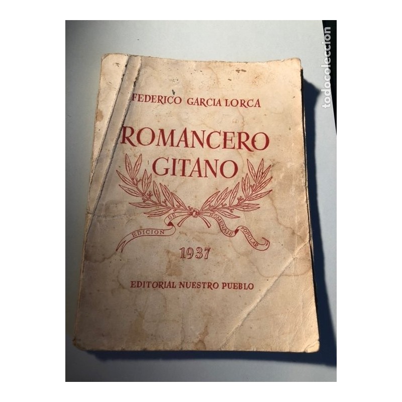 ROMANCERO GITANO - FEDERICO GARCIA LORCA - EDICION AÑO 1937.