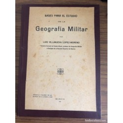 BASES PARA EL ESTUDIO DE LA GEOGRAFÍA MILITAR-AÑO 1924.