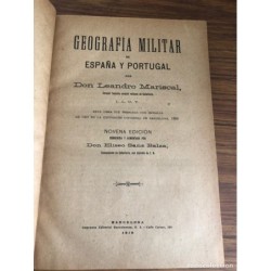 geografia militar de españa y portugal-LEANDRO MARISCAL-AÑO 1918.