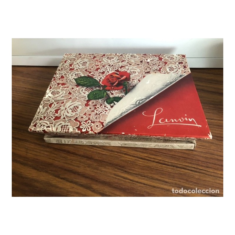 LANVIN-CAJITA ANTIGUA DE CARTON-CARTONNAGES LUROT & CIE-PARIS.