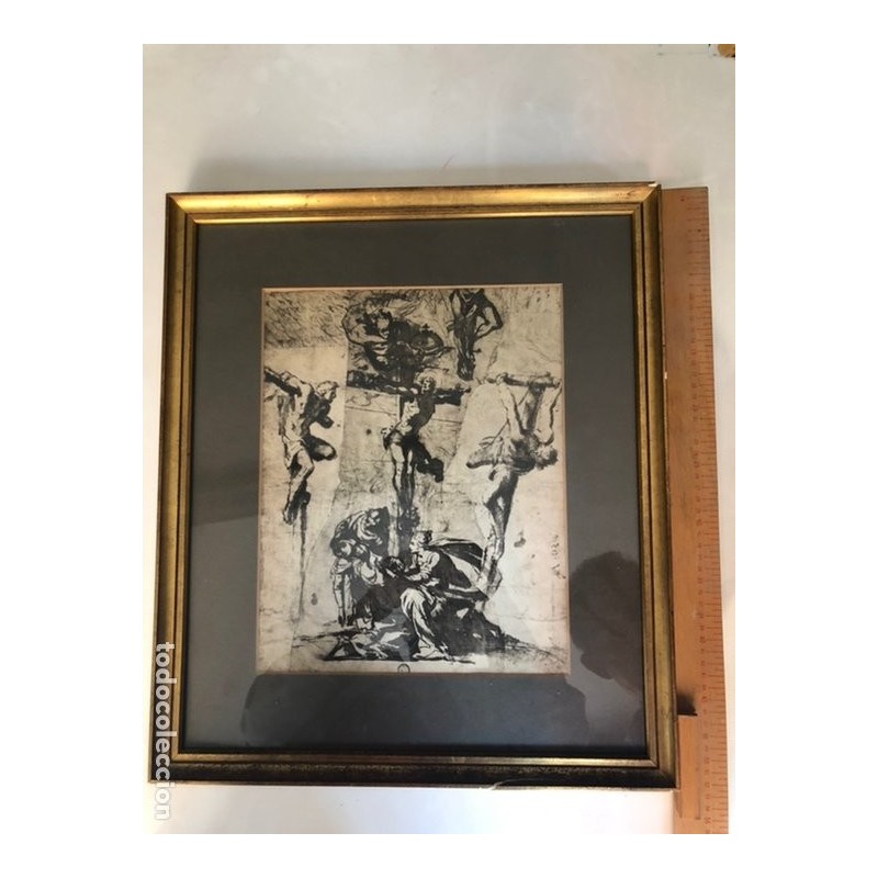 SERIGRAFIA-ITALIA-VENEZIA-ROBUSTI JACOPO-CROCIFISSIONE DI GESU E SVENIMIENTO DELLA VERGINE.
