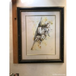 ARMANDO SERRA ASENSIO-LO RAT PENAT-ACUARELA ORIGINAL. PREMIO AÑO 1996.