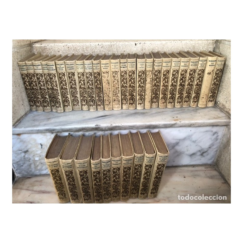 VICENTE BLASCO IBAÑEZ-EDITORIAL PROMETEO-34 TOMOS-AÑOS 1919 ,1929