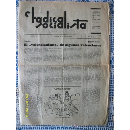 EL RADIACAL SOCIALISTA- ORGANO DEL P.R.R.S.