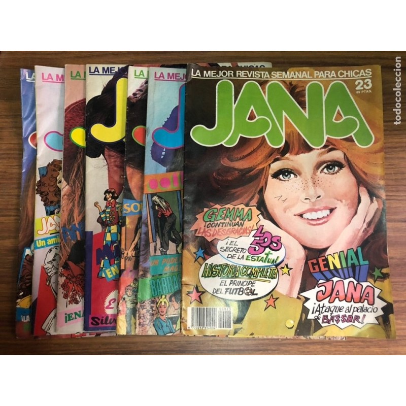 JANA-LA MEJOR REVISTA SEMANAL PARA CHICAS-LOTE 7 EJEMPLARES.