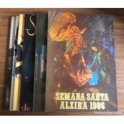 SEMANA SANTA-ALZIRA-PROGRAMAS DE FIESTAS- 6 LIBROS.
