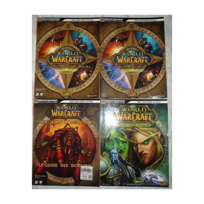 WORLD OF WARCRAFT- 4 LIBROS GUIA.