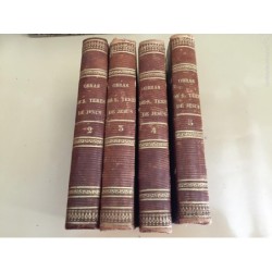 OBRAS DE SANTA TERESA DE JESUS. LIBRERÍA RELIGIOSA. TOMOS 2-3-4-5. AÑO 1852.