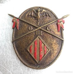 GRUPO LIGERO DE CABALLERIA III-BRIDOT III-METOPA AUTENTICA ORIGINAL.