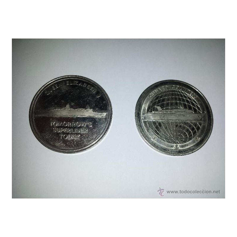 MEDALLAS-MEDALS- CUNARD.