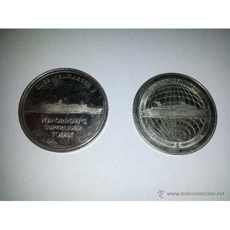 MEDALLAS-MEDALS- CUNARD.