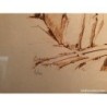 CUENCA-JOSE PEREZ GIL-CASAS Y HOCES-LITOGRAFIA ORIGINAL CON DOBLE FIRMA COLABORANDO SU ORIGINALIDAD.