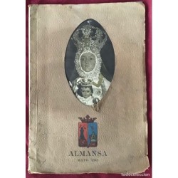 ALMANSA-PROGRAMA DE FIESTAS CON CARTEL MARÍA SANTÍSIMA DE BELEN REINA Y MADRE DE ALMANSA-AÑO 1962.