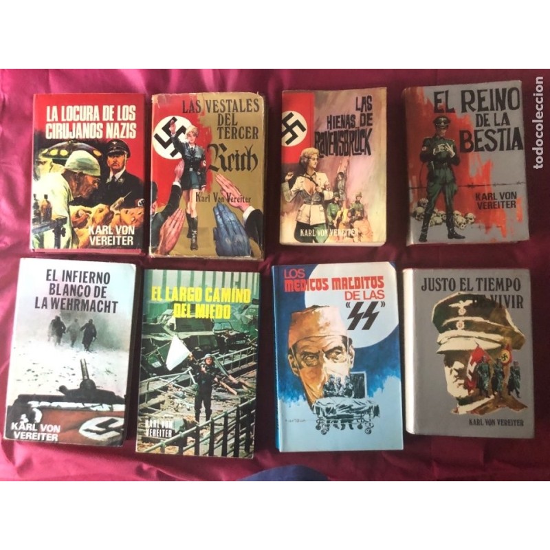 2ª GUERRA MUNDIAL -NACISMO Y S.S.-8 LIBROS-KARL VON VEREITER.
