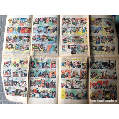 EL GUERRERO DEL ANTIFAZ-TEBEO-5 HOJAS BLOQUE SIN GUILLOTINA-ORIGINAL-MUY RARA-PARA COLECCIONISTAS..