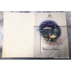 M. S. AMAZON-CARTA MENU TIPO CUARTILLA DEL TRASATLANTICO-20 AGOSTO 1963