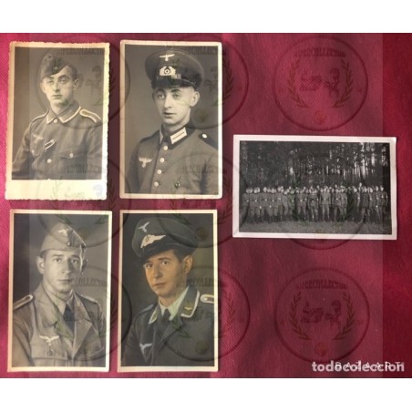 ALEMANIA NAZI. 5 FOTOGRAFIAS MILITARES.