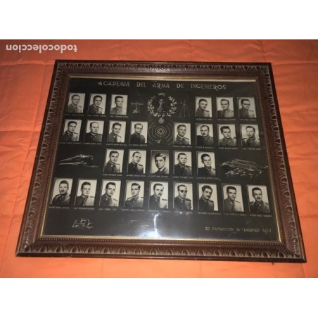 ACADEMIA DEL ARMA DE INGENIEROS-ORLA XII PROMOCION DE TENIENTES-ORIGINAL-AÑO 1957