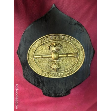 METOPA NAVAL- ESTACION NAVAL ALGAMECA - CARTAGENA-BRONCE SOBRE MADERA