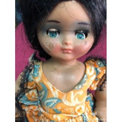 MUÑECA DE COLECCION-LINDA PIRULA-OJOS MOVIBLES-VESTIDO ANDALUZ.