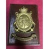 DM GUADALQUIVIR M43-BUQUE DE GUERRA DRAGAMINAS-MARINA ESPAÑOLA-BRONCE SOBRE MADERA.