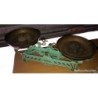 BALANZA DE EPOCA -2 PLATOS Y 4 PESAS-HASTA 15KG-MARCA VL-FUNCIONA.